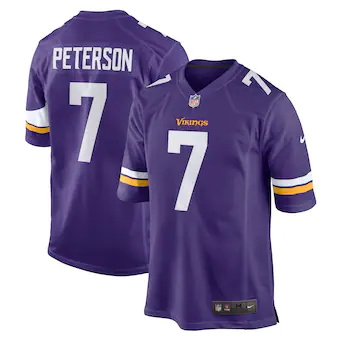 mens nike patrick peterson purple minnesota vikings player 
